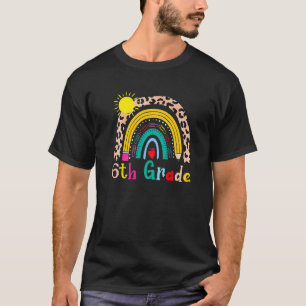 T-shirt Équipe 6e année Escadron Retour à l'école Arc-en-c