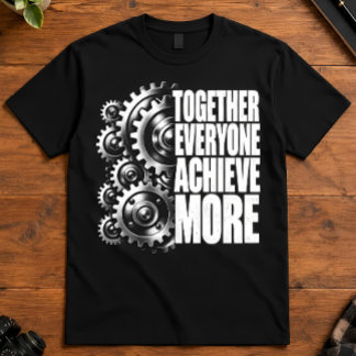 T-shirt Équipe Acronyme Ensemble Tout Le Monde Réussit Plu