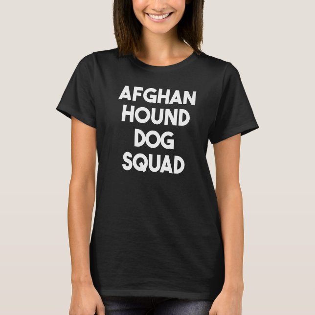 T-shirt Équipe afghane de chiens de chien de chien de chie (Devant)