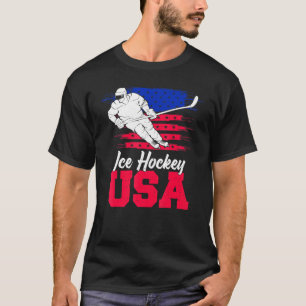 T-shirt Équipe américaine de hockey sur glace drapeau amér