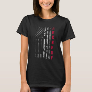 T-shirt Équipe américaine de tir à l'arc drapeau américain