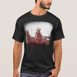 T-shirt Équipe Amish Deux Chevaux Vintage