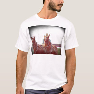 T-shirt Équipe Amish Deux Chevaux Vintage