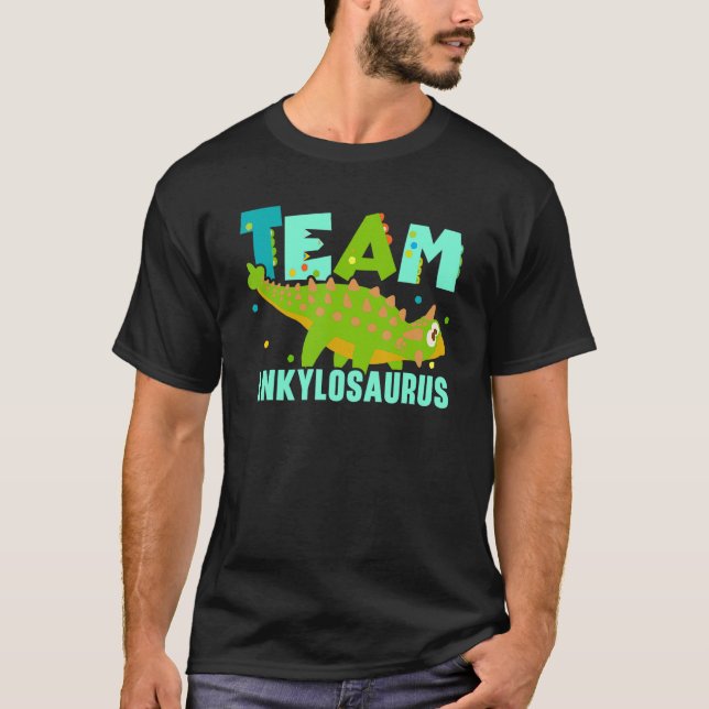 T-shirt Équipe Ankylosaurus Future Paléontologue Dinosaur (Devant)