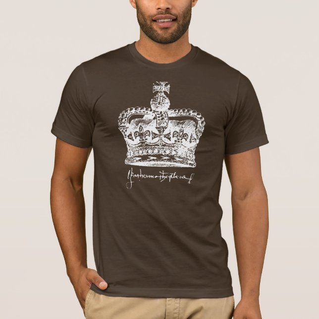 T-shirt Équipe Aragon - La couronne et la signature de Cat (Devant)