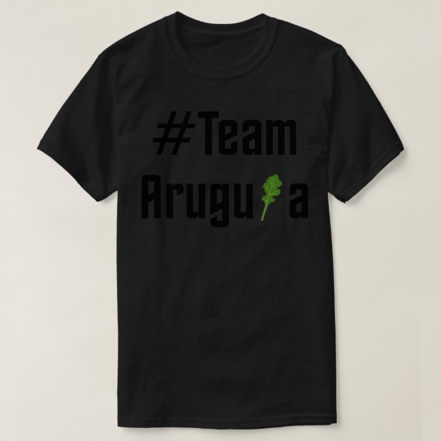 T-shirt Équipe Arugula Black (Design devant)