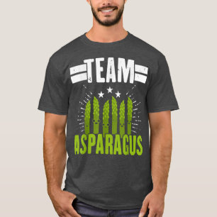 T-shirt Équipe Asparagus Jardin Végétarien Végétarien T