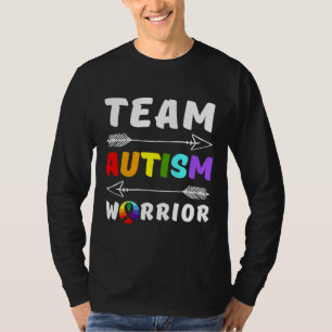 T-shirt Équipe Autisme Guerrier Sensibilisation sur l'auti