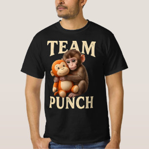 T-shirt Équipe Baby Monkey Punch Macaque Sauvée et Migno