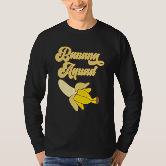 T-shirt Équipe Banane Pour Conception De Fête Sur Le Thème (Devant)
