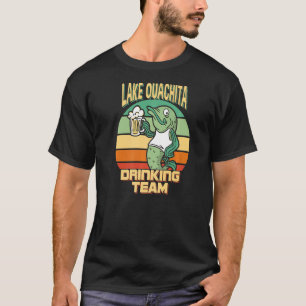 T-shirt Équipe Boire du lac Ouachita Poisson amusant Pêche