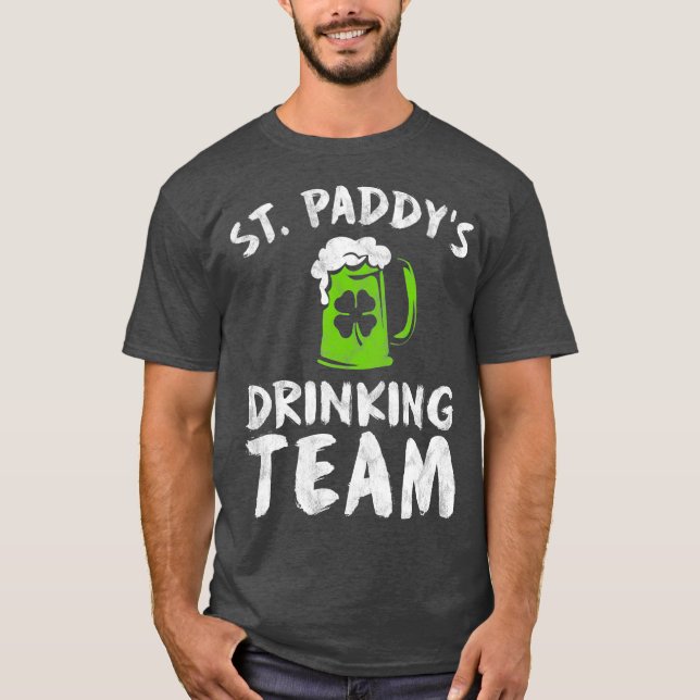 T-shirt Équipe Boire Jour de la Saint Patrick Groupe Homme (Devant)