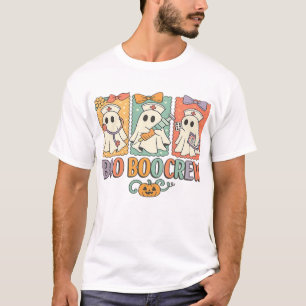 T-shirt équipe boo boo infirmière chemise halloween chemis