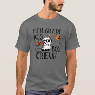 T-shirt Équipe Boo De 8E Année De Retour À L'École Hallowe