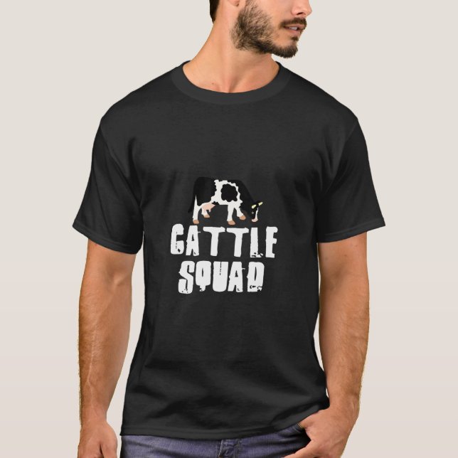 T-shirt Équipe bovine vache vaches (Devant)