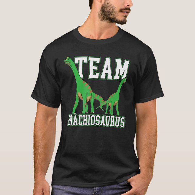 T-shirt Équipe Brachiousaurus Dinosaure Paléontologue de l (Devant)