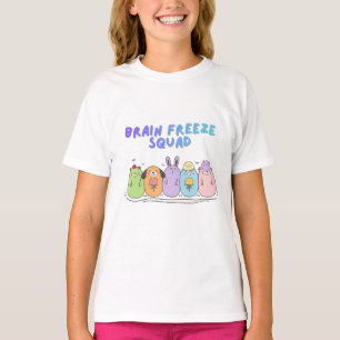 T-shirt Équipe Brain Freeze Mignonne Glace Kawaii