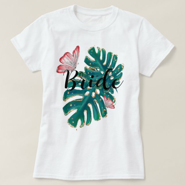 T-shirt Équipe Bride Enterrement de Vie de Jeune Fille (Design devant)