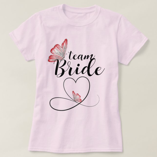 T-shirt Équipe Bride Enterrement de Vie de Jeune Fille (Design devant)