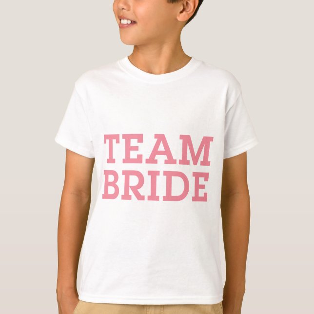 T-shirt Équipe Bride Rose (Devant)