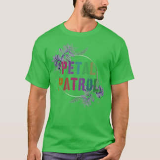 T-shirt Équipe Bridesmaid PETAL PATROL Mariée de la fête n