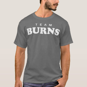 T-shirt Équipe Burns Nom de famille personnalisé Mariée Ma