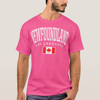 T-shirt Équipe Canada Drapeau Terre-Neuve Labrador Canada
