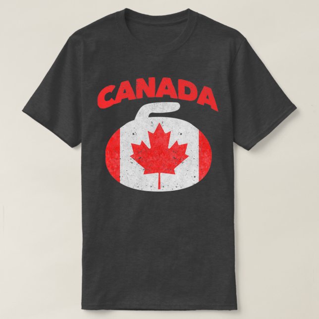 T-shirt Équipe Canada Feuille Curling (Design devant)