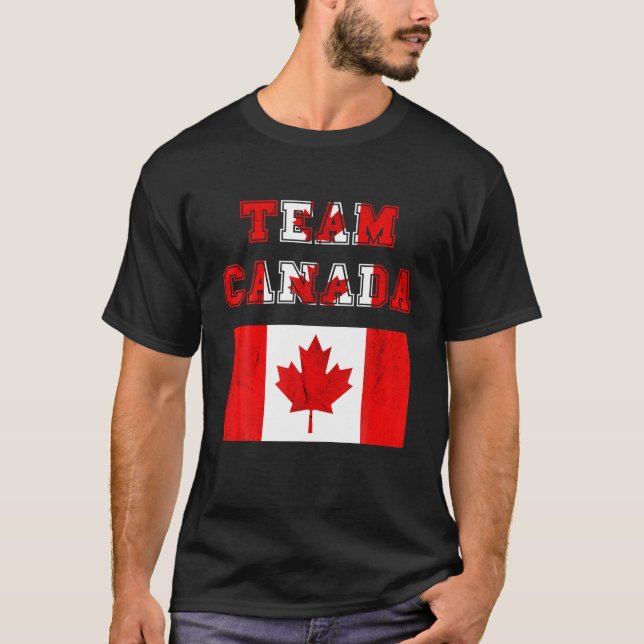 T-shirt Équipe Canada Feuille d'érable Canada Racines cana (Devant)