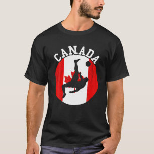 T-shirt Équipe canadienne de football du drapeau du Canada