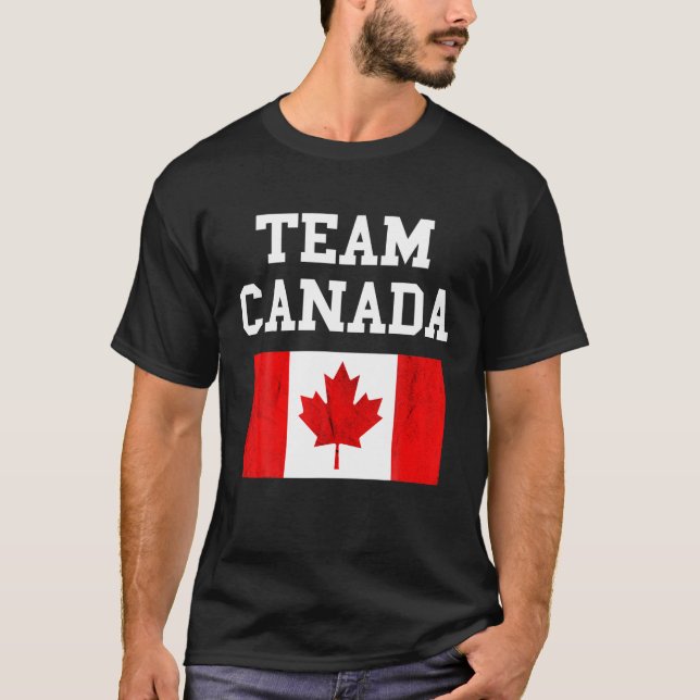 T-shirt Équipe canadienne de football Racines canadiennes  (Devant)