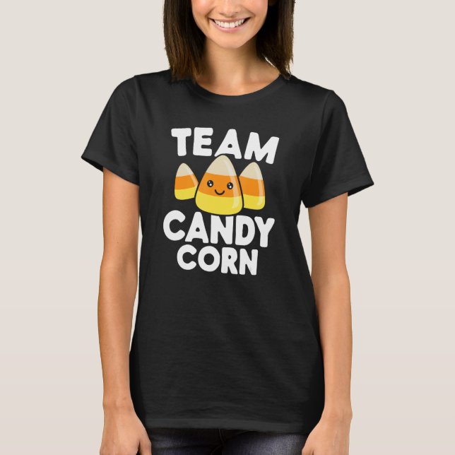 T-shirt Équipe Candy Corn Funny Halloween (Devant)