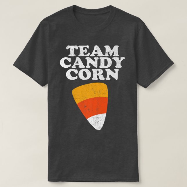 T-shirt Équipe Candy Corn Funny Halloween Retro 80's 70's  (Design devant)