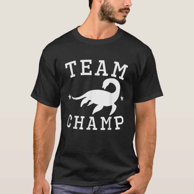 T-shirt Équipe Champ Lake Champlain Monster T Shirt (Devant)
