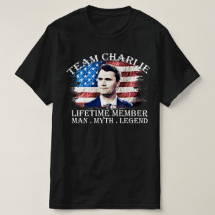 T-shirt Équipe Charlie Membre à vie L'homme Mythe Légende