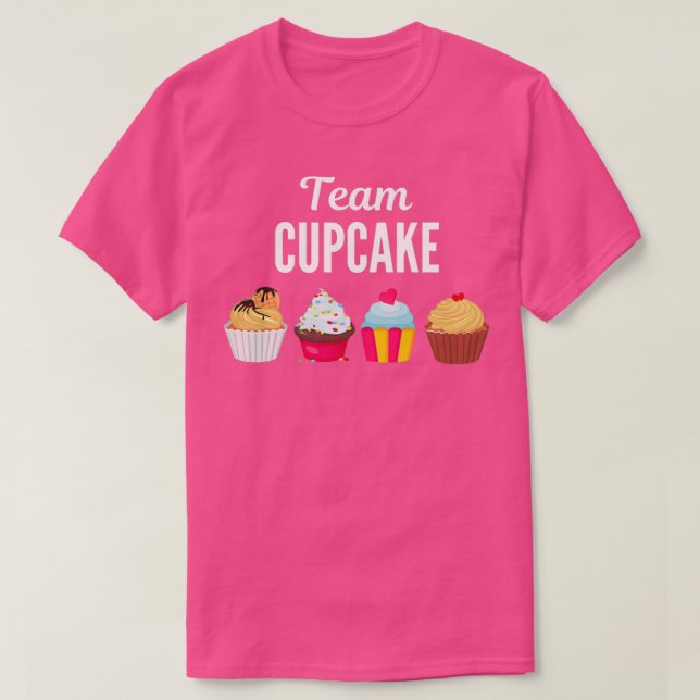 T-shirt équipe chemise cupcakeTShirt (Design devant)