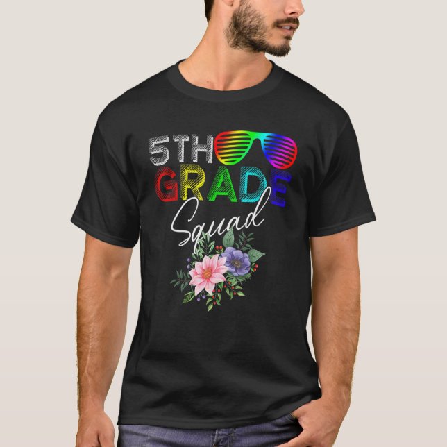 T-shirt Équipe cool de 5e année de l'équipe de squad Retou (Devant)