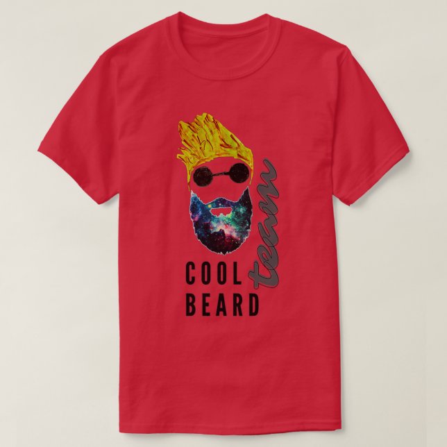 T-shirt Équipe cool de barbe (Design devant)