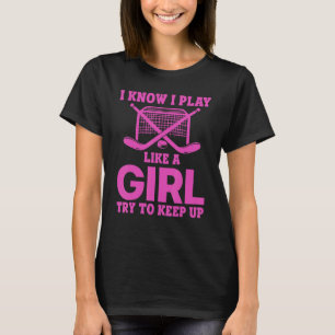 T-shirt Équipe cool De Hockey Sur Glace Pour Femmes Filles