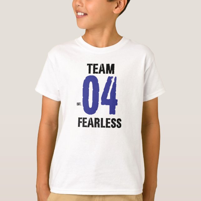 T-shirt Équipe courageuse (Devant)