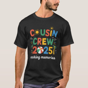 T-shirt Equipe Cousin 2025 Famille Correspondant Garçons F
