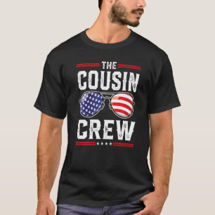 T-shirt Équipe Cousin 4 juillet Famille Patriotique Améric