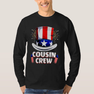 T-shirt Équipe Cousin 4 juillet Famille Patriotique Améric