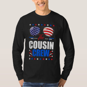 T-shirt Équipe Cousin 4 juillet Famille Patriotique Améric