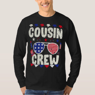 T-shirt Équipe Cousin 4 juillet Famille Patriotique Améric