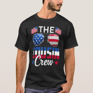 T-shirt Équipe Cousin 4 juillet Famille Patriotique Améric