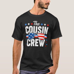 T-shirt Équipe Cousin 4 juillet Famille Patriotique Améric