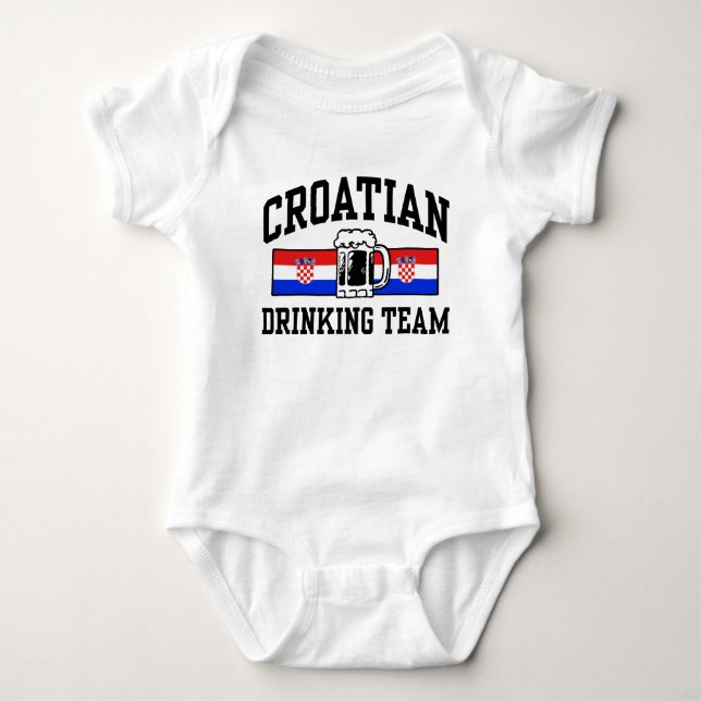 T-shirt Équipe croate de boisson (Devant)