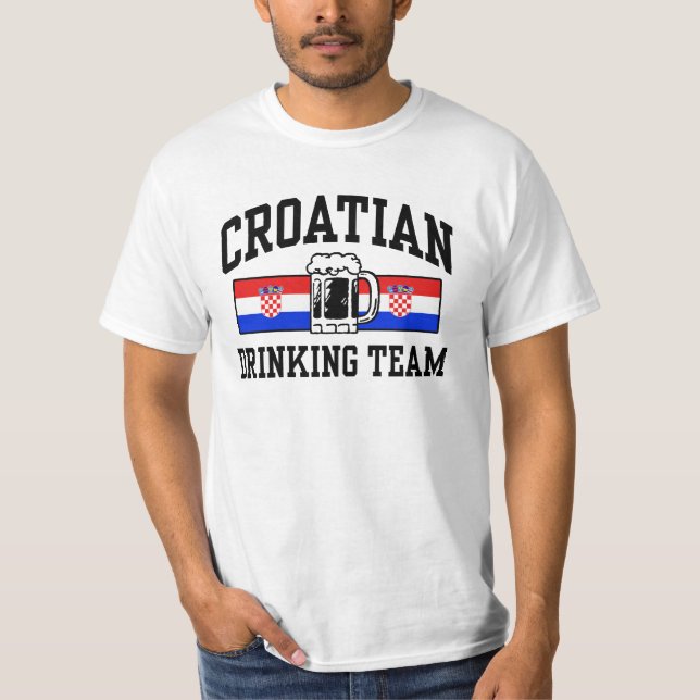 T-shirt Équipe croate de boisson (Devant)