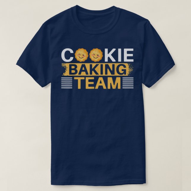 T-shirt Équipe Cuisinière Cookie Cookie Lover Cookie Baker (Design devant)